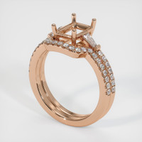 18K Rose Gold Three Stone Ring Setting Video