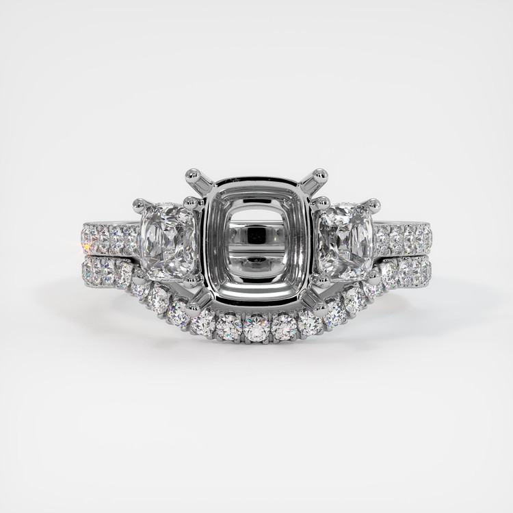 Platinum 950 Pave Ring Setting