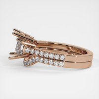 14K Rose Gold Pave Ring Setting Image