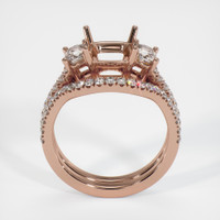 14K Rose Gold Pave Ring Setting Image