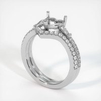 10K White Gold Three Stone Ring Setting Video