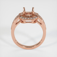 14K Rose Gold Pave Ring Setting Image