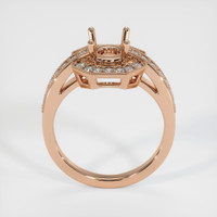 18K Rose Gold Pave Ring Setting Image