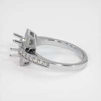 14K White Gold Pave Ring Setting Image
