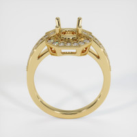 14K Yellow Gold Pave Ring Setting Image