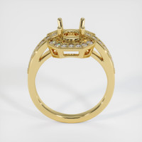 18K Yellow Gold Pave Ring Setting Image