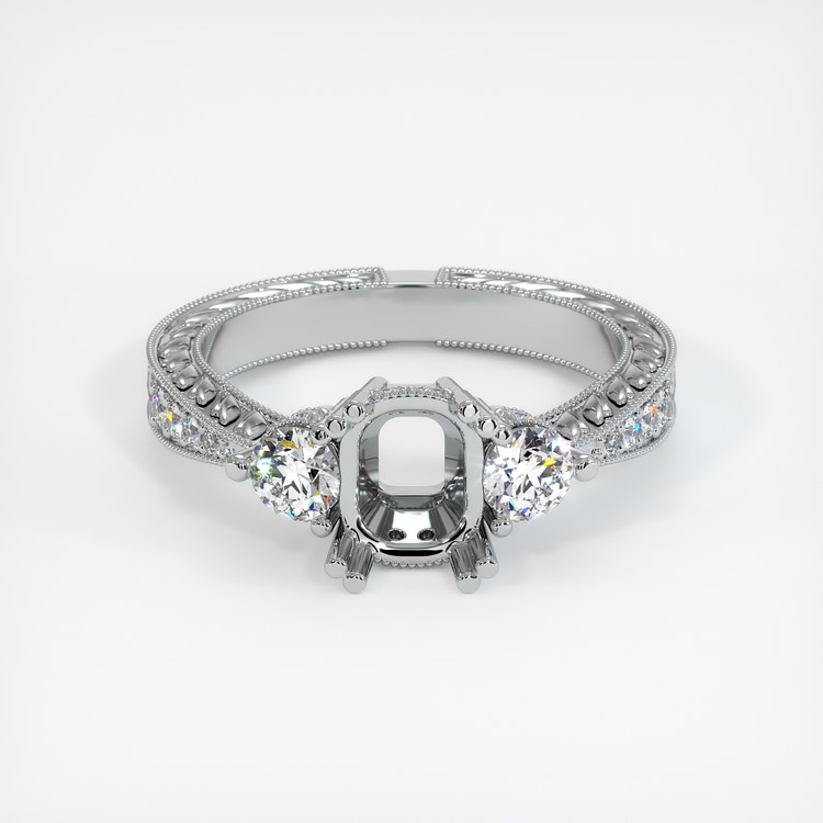 Platinum 950 Antique Style Ring Setting
