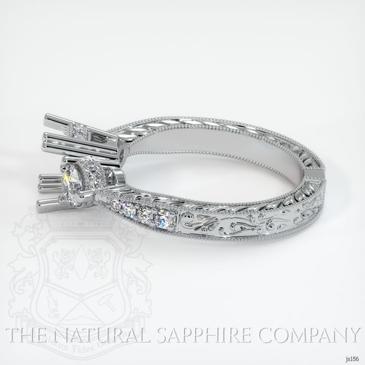 Platinum 950 Antique Style Ring Setting