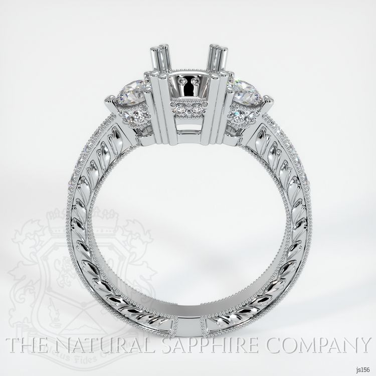 Platinum 950 Antique Style Ring Setting