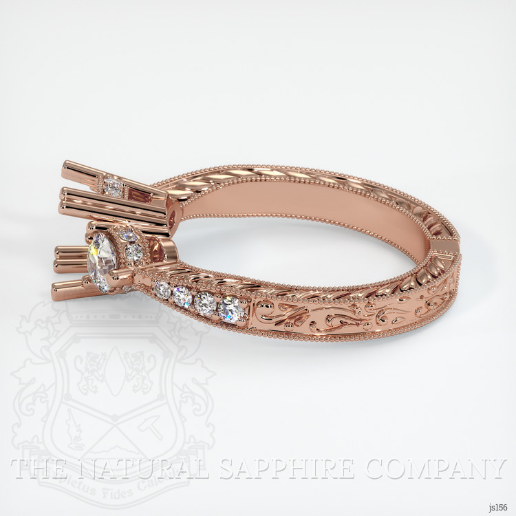 14K Rose Gold Antique Style Ring Setting
