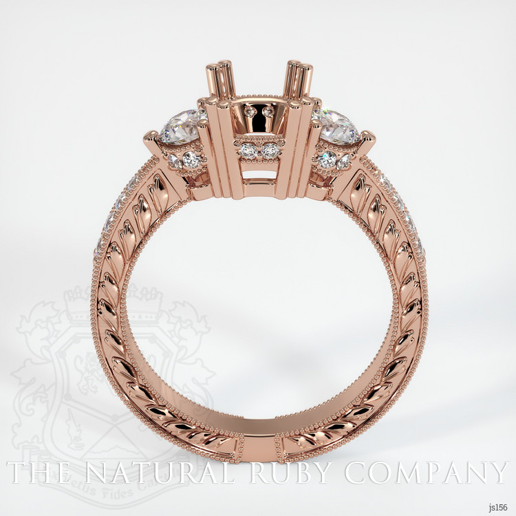 14K Rose Gold Antique Style Ring Setting