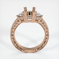 18K Rose Gold Antique Style Ring Setting Image