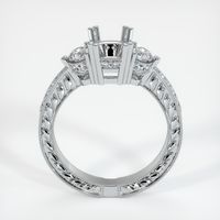 18K White Gold Antique Style Ring Setting Image