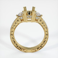 10K Yellow Gold Antique Style Ring Setting Image