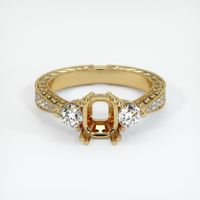 14K Yellow Gold Antique Style Ring Setting Image
