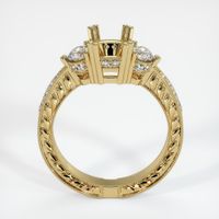14K Yellow Gold Antique Style Ring Setting Image