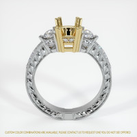 14K Yellow & White Antique Style Ring Setting Image