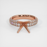 14K Rose Gold Pave Ring Setting Image