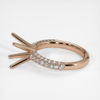 14K Rose Gold Pave Ring Setting Image