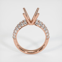 14K Rose Gold Pave Ring Setting Image