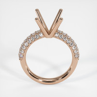 14K Rose Gold Pave Ring Setting Image