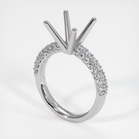 14K White Gold Pave Ring Setting Video