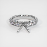14K White Gold Pave Ring Setting Image