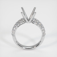 14K White Gold Pave Ring Setting Image