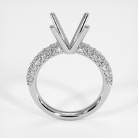 14K White Gold Pave Ring Setting Image