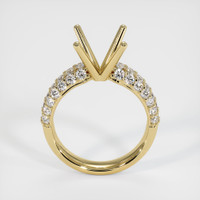 14K Yellow Gold Pave Ring Setting Image