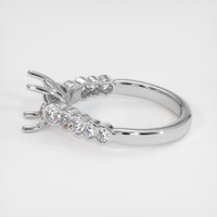 14K White Gold Accent Stones Ring Setting Image