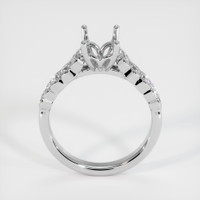 14K White Gold Accent Stones Ring Setting Image