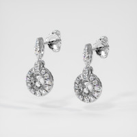18K White Gold Pave Earring Setting Video