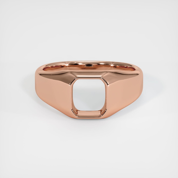 14K Rose Gold Men's Ring Setting