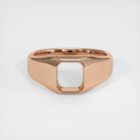 18K Rose Gold Men's Ring Setting Image