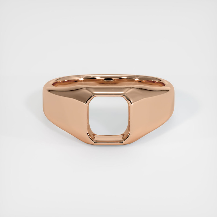 18K Rose Gold Men's Ring Setting