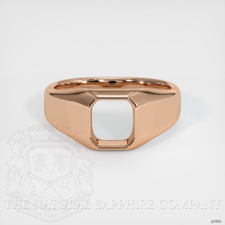18K Rose Gold Men's Ring Setting