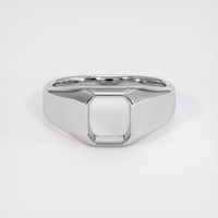 14K White Gold Men's Ring Setting Image