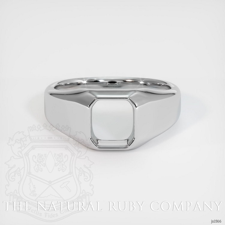 14K White Gold Men's Ring Setting