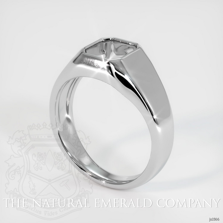 18K White Gold Men's Ring Setting