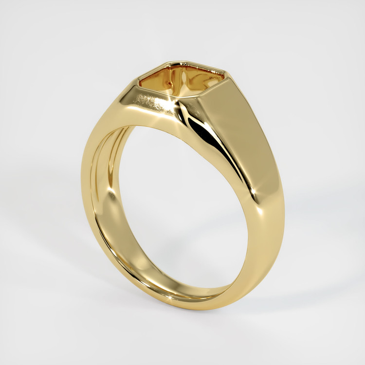 10K Yellow Gold Men's Ring Setting