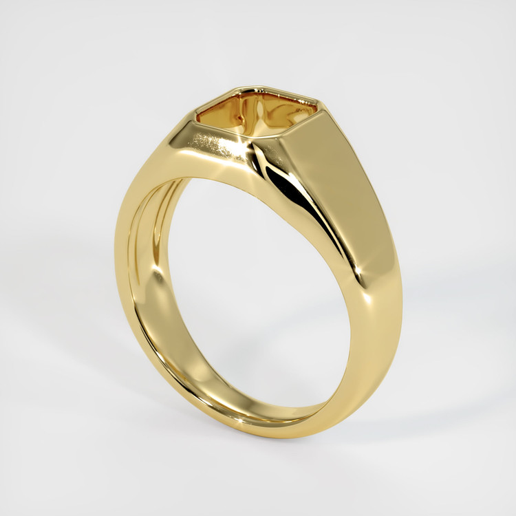 18K Yellow Gold Men's Ring Setting