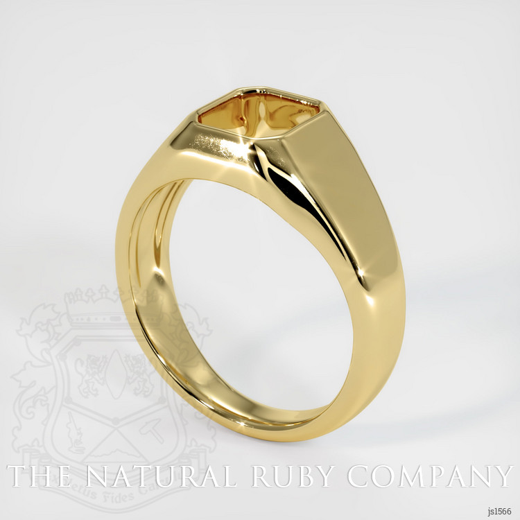 18K Yellow Gold Men's Ring Setting