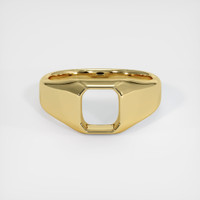 18K Yellow Gold Men's Ring Setting Image
