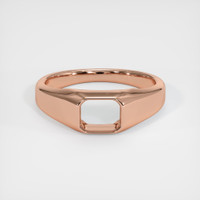 14K Rose Gold Men's Ring Setting Image