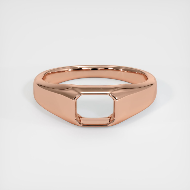 14K Rose Gold Men's Ring Setting