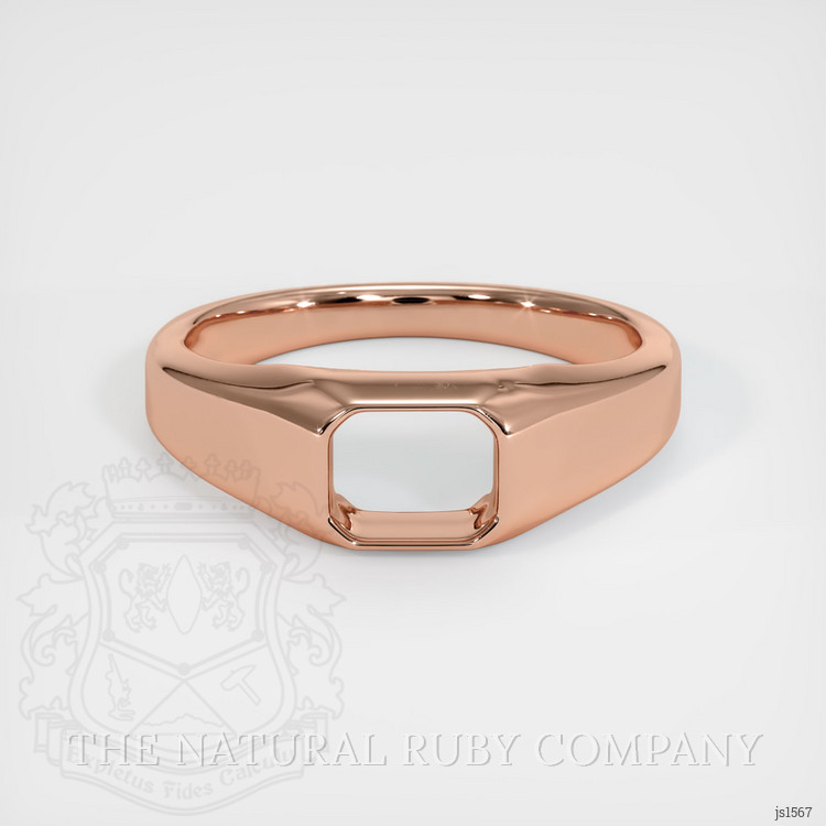 14K Rose Gold Men's Ring Setting