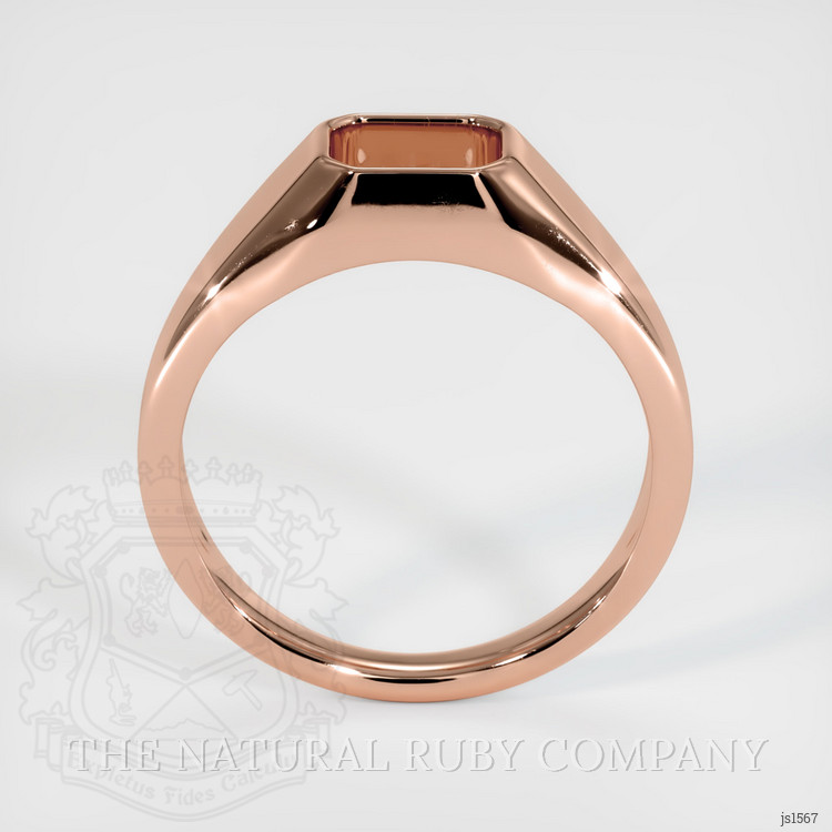 14K Rose Gold Men's Ring Setting