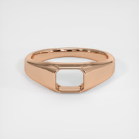 18K Rose Gold Men's Ring Setting Image