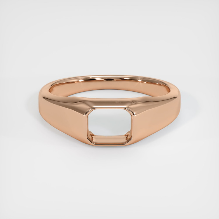 18K Rose Gold Men's Ring Setting